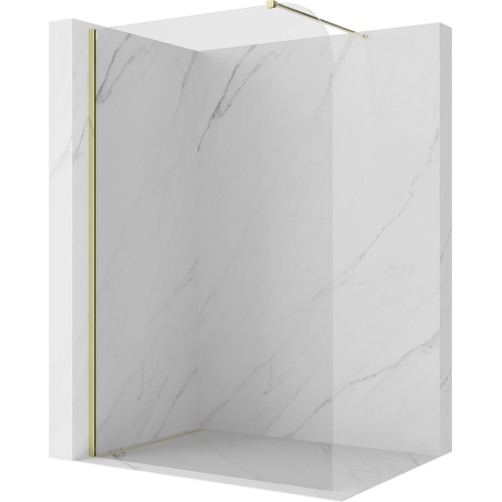 Mexen Kioto-P душ параван Walk-in 110 x 200 см, прозрачен 8 мм, златен - 800-110-101-50-00-P