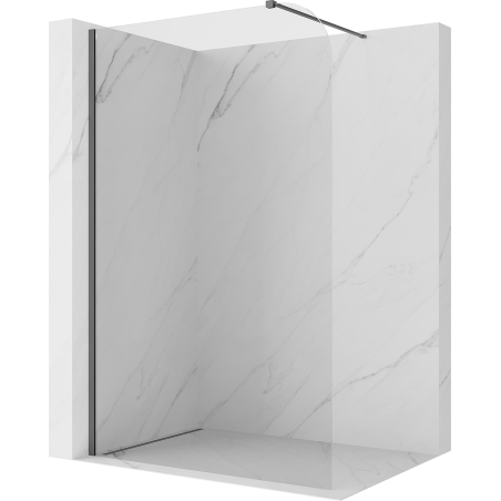 Mexen Kioto-P Душ стена Walk-in 70 x 200 cm, прозрачно 8 mm, четка струя сива