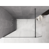Mexen Kioto-P Душ стена Walk-in 70 x 200 cm, прозрачно 8 mm, четка струя сива