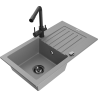 Mexen Pablo гранитна мивка с 1 отделение с отцедник и кухненски смесител