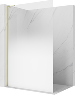 Mexen Kioto L душ стена Walk-in 70 x 200 cm, бяла омбре 8 mm, златна - 800-070-103-50-86