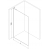 Mexen Kioto L Панел за душ Walk-in 120 x 200 см, омбре бяла 8 мм, златна - 800-120-103-50-86