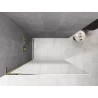 Mexen Kioto L Панел за душ Walk-in 120 x 200 см, омбре бяла 8 мм, златна - 800-120-103-50-86