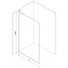 Mexen Kioto L душ стена Walk-in 110 x 200 cm, омбре бяло 8 мм, злато четкано - 800-110-103-55-86