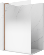Mexen Kioto L Душ преграда Walk-in 110 x 200 cm, омбре бяла 8 mm, четкана мед - 800-110-103-65-86
