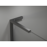Mexen Kioto L душевая преграда Walk-in 80 x 200 см, бяла омбре 8 мм, четка gun gray