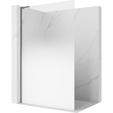 Mexen Kioto L душевая преграда Walk-in 80 x 200 см, бяла омбре 8 мм, четка gun gray