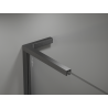 Mexen Kioto L Стенен панел за душ Walk-in 100 x 200 см, бял омбре 8 мм, четкана сива