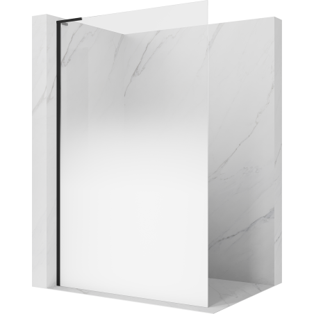 Mexen Kioto L душ стена Walk-in 110 x 200 см, омбре бяла 8 мм, черна - 800-110-103-70-86