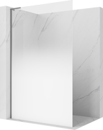 Mexen Kioto L стенна част от душ Walk-in 70 x 200 cm, бяла омбре 8 mm, пистолетен метал