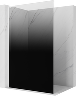 Mexen Kioto L душ кабина Walk-in 120 x 200 cm, омбре черна 8 mm, бяла - 800-120-103-20-76