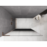 Mexen Kioto L Душ стена Walk-in 70 x 200 см, омбре черен 8 мм, розово злато - 800-070-103-60-76
