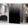 Mexen Kioto L душ стена Walk-in 90 x 200 cm, омбре черна 8 mm, четкана мед - 800-090-103-65-76
