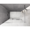 Mexen Kioto+ душ параван с полица Walk-in 90 x 200 см, омбре бяло 8 мм, хром