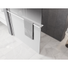 Mexen Kioto+ душ кабина с рафт Walk-in 130 x 200 см, омбре бяла 8 мм, бяла - 800-130-121-20-86
