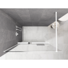 Mexen Kioto+ душ стена с рафт Walk-in 140 x 200 см, омбре бяло 8 мм, бяло - 800-140-121-20-86