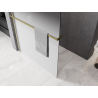 Mexen Kioto+ душкабина с рафт Walk-in 100 x 200 см, бяло омбре 8 мм, златно четкано