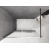 Mexen Kioto+ душ стенен панел с рафт Walk-in 120 x 200 см, омбре бяло 8 мм, четка