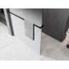 Mexen Kioto+ душ параван с рафт Walk-in 130 x 200 см, омбре бял 8 мм, черен - 800-130-121-70-86