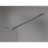 Mexen Kioto+ преградна стена за душ с рафт Walk-in 100 x 200 cm, омбре бял 8 mm, gun metal