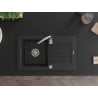Mexen Pablo гранитна мивка с 1 отделение с отцедник и кухненски смесител