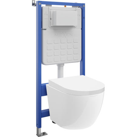 Mexen Lena вграден комплект WC Tex Air Slim с пневматична рамка, WC чиния и