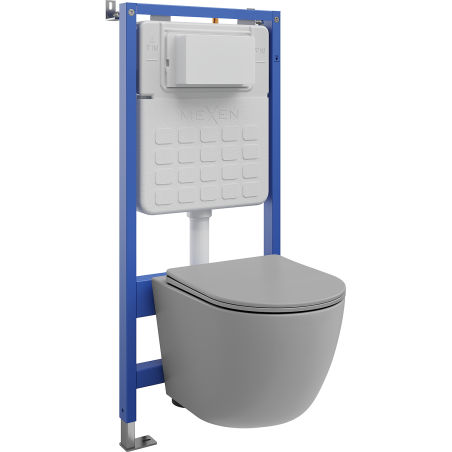 Mexen Lena скрит монтаж комплект WC Tex Slim с WC чиния и седалка със забавено