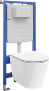 Mexen Rico скрит монтаж WC комплект Tex Slim с WC чиния и тоалетна дъска с меко