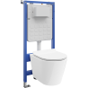 Mexen Rico подложен WC комплект Tex Air Slim с пневматичен панел и тоалетна чиния