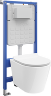 Mexen Rico подложен WC комплект Tex Air Slim с пневматичен панел и тоалетна чиния