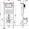 Mexen Carmen вграден WC комплект Tex Slim скелет с WC чиния и седалка с бавно
