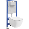 Mexen Timo комплект за вграждане WC стелаж Tex Slim с WC чиния Tornado и седалка със