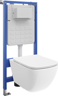 Mexen Timo комплект за вграждане WC стелаж Tex Slim с WC чиния Tornado и седалка със