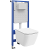 Mexen Madox вграден WC комплект с пневматична рамка Tex Air Slim с WC чиния и