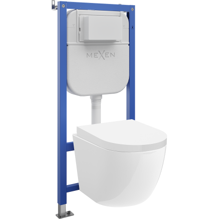 Mexen Lena вграден комплект WC с пневматична конструкция Tex Air E с WC чиния