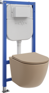 Mexen Lena комплект за вграждане WC с пневматична стойка Tex Air E с тоалетна