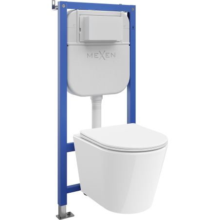 Mexen Rico скрит монтаж комплект WC рамка Tex E с WC чиния Tornado и забавено
