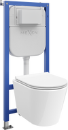 Mexen Rico комплект за вграждане WC пневматична рамка Tex Air E с WC чиния и