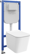 Mexen Teo скрит монтажен комплект WC с пневматичен механизъм Tex Air E с