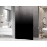 Mexen Kioto L душ преграда Walk-in 100 x 200 cm, омбре черна 8 mm, матиран никел