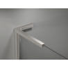 Mexen Kioto L душ параван Walk-in 110 x 200 cm, омбре черен 8 мм, матиран никел