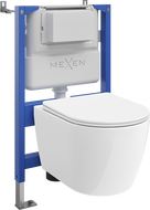 Mexen Carmen скрит монтаж WC комплект с пневматична рамка Tex Air XS-F с WC чиния и