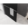 Mexen Kioto+ душ стена със стойка Walk-in 90 x 200 cm, омбре черна 8 mm, хром - 800-090-121-01-76