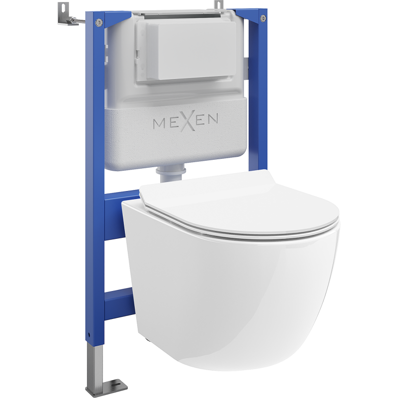 Mexen Lena комплект за вграждане WC с пневматичен корпус Tex Air XS-F с WC чиния и