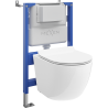 Mexen Lena скрит монтаж WC комплект с пневматичен стелаж Tex Air XS-F с умивалник