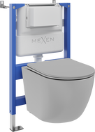 Mexen Lena вграден комплект за WC, пневматична конструкция Tex Air XS-F с WC чиния