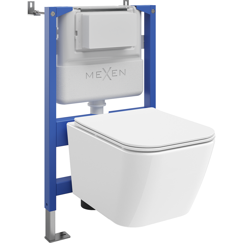 Mexen Madox вграден WC комплект с пневматична стойка Tex Air XS-F с WC чиния и