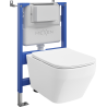 Mexen Riva вграден WC комплект с пневматичен механизъм Tex Air XS-F с тоалетна