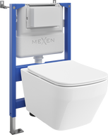 Mexen Riva вграден WC комплект с пневматичен механизъм Tex Air XS-F с тоалетна