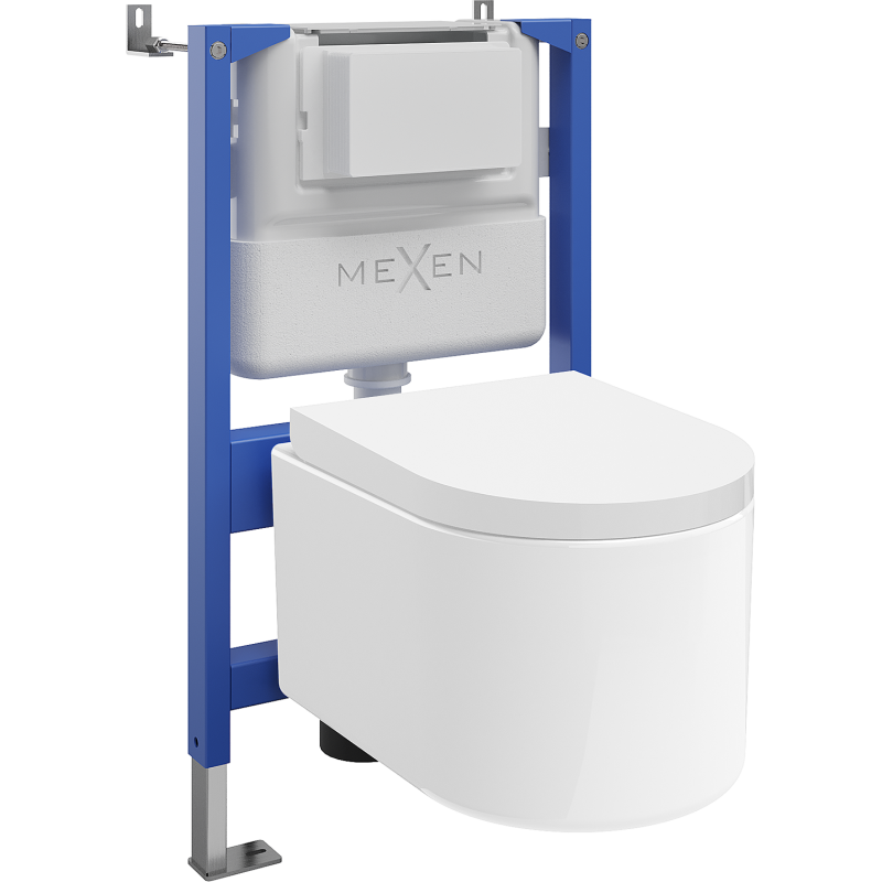 Mexen Sofia скрит монтажен комплект WC, пневматична рамка Tex Air XS-F с WC чиния и